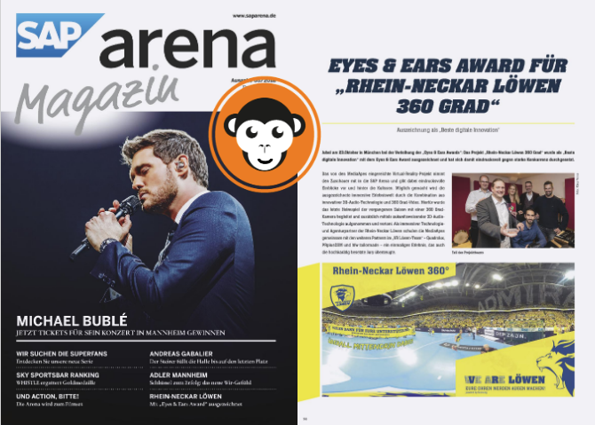 MediaApes in SAP Arena Magazin